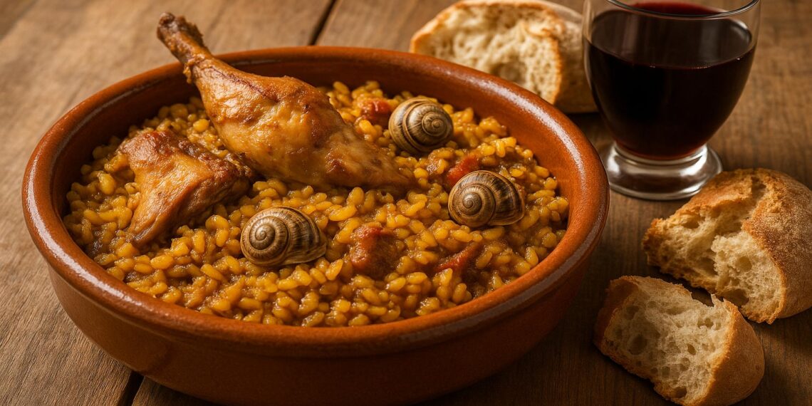 Arroz con conejo y caracoles