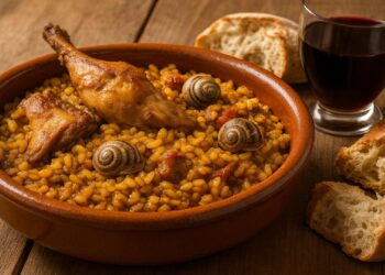 Arroz con conejo y caracoles