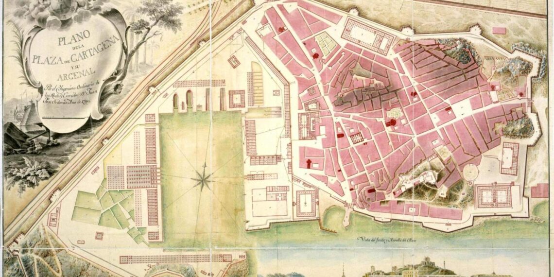 Plano de arsenal de Cartagena