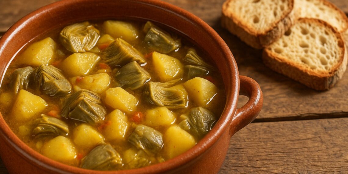 Guiso de Alcachofas y Patata