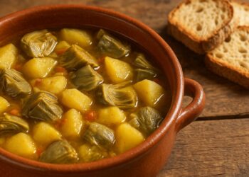 Guiso de Alcachofas y Patata