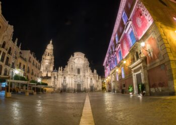 Plaza de la catedral de Murcia