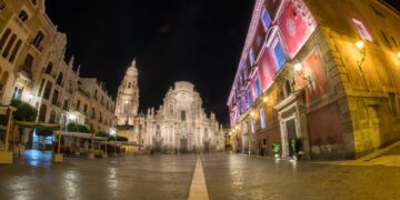 Plaza de la catedral de Murcia