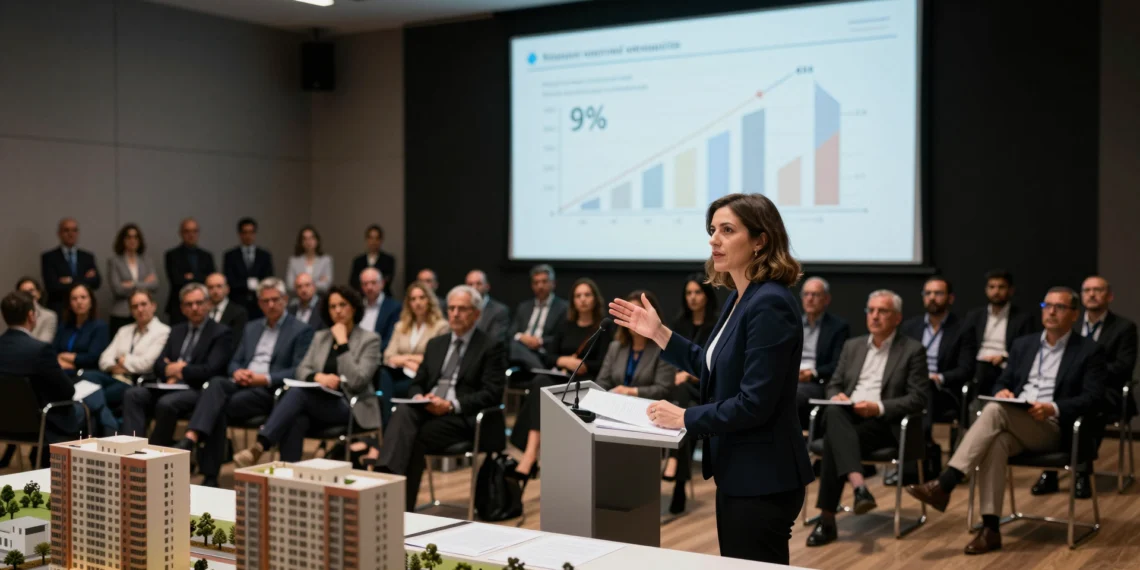 Exdirectora de la Agencia Tributaria Valenciana habla en un congreso sobre impuestos en el precio de la vivienda