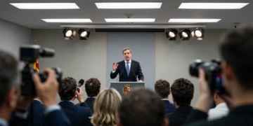 Pedro Sánchez en rueda de prensa defiende el indulto a Laura Borràs ante los medios de comunicación